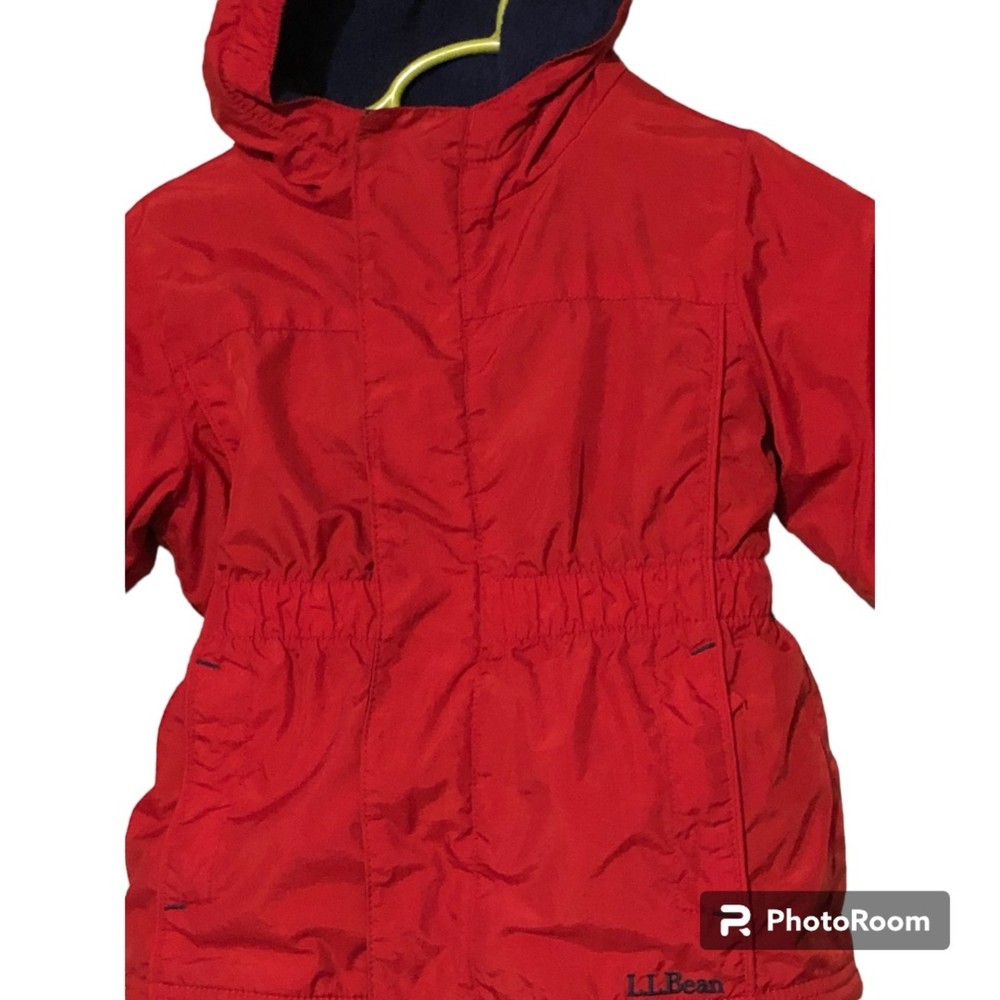 LL Bean Infants Red Winter Coat Jacket Vintage Style Size 12-18M - Picture 2 of 7
